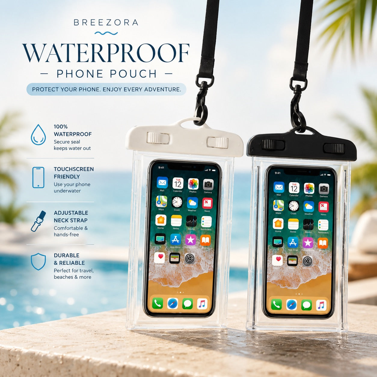 BreezeGuard™ Waterproof Phone Pouch