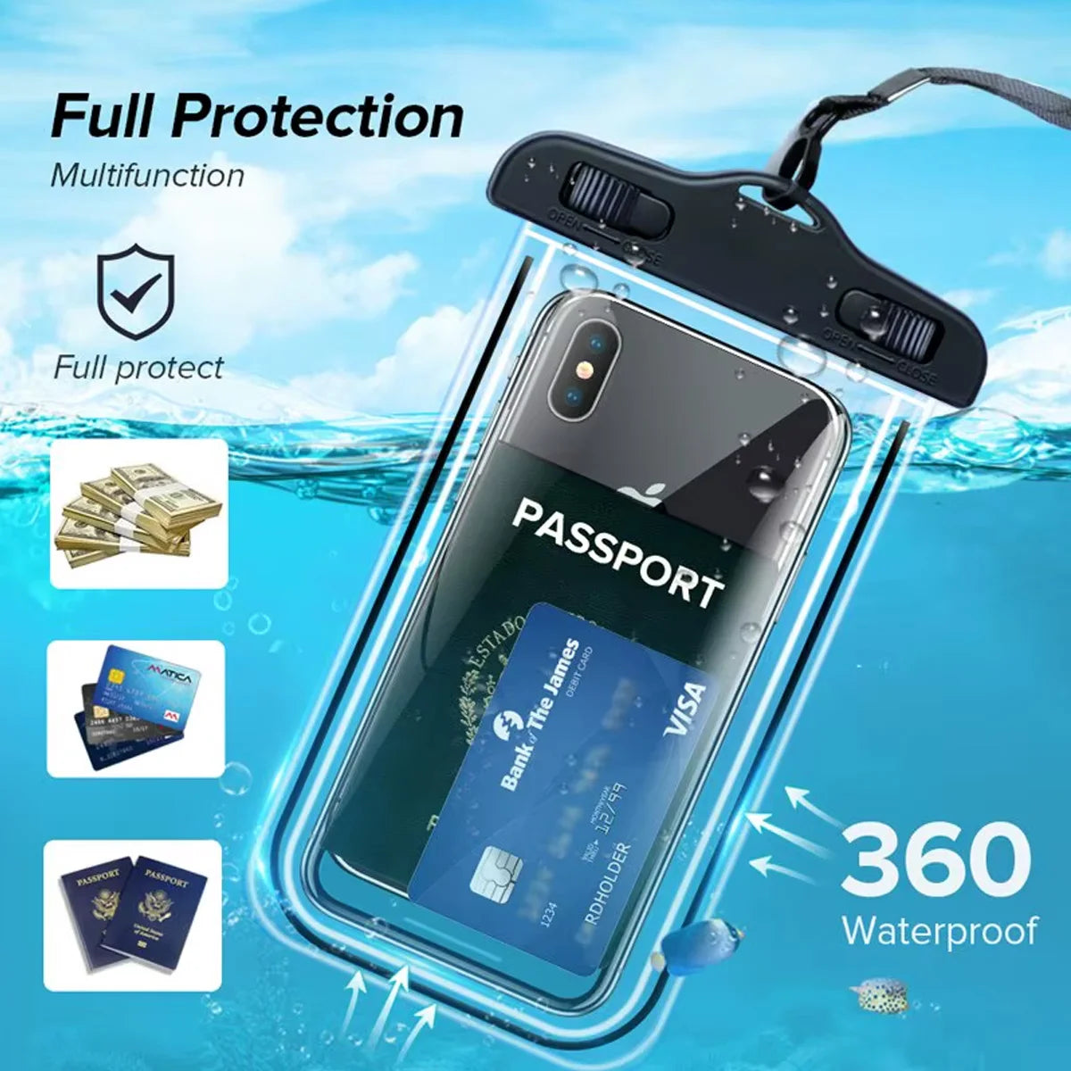 BreezeGuard™ Waterproof Phone Pouch
