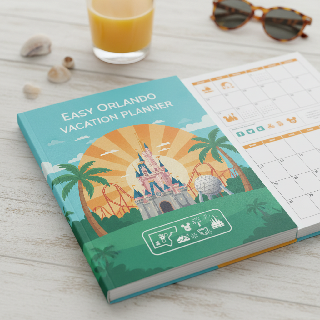 Easy Orlando Vacation Planner & Theme Park Guide digital download cover
